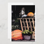 Pompoenen en Afbeelding in de herfst Kaart (Voorkant / Achterkant)