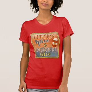 Pompoenen en alles-wat-goed-rood-T-Shirt T-shirt