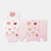 Pompoenen en alles wat mooi roze kleppen zijn bedankdoosjes (Uitgevouwen)