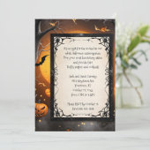 Pompoenen en Bats Halloween Kaart (Staand voorkant)