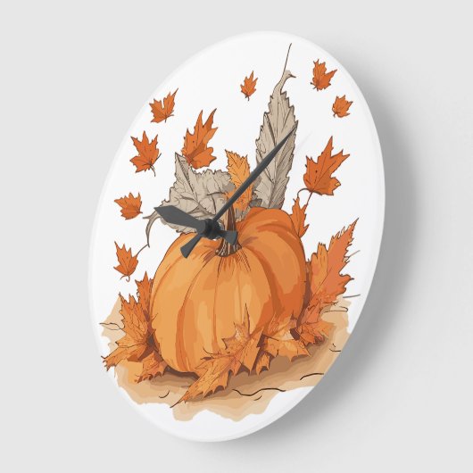 Pompoenen en bladeren grote klok (Hoek)