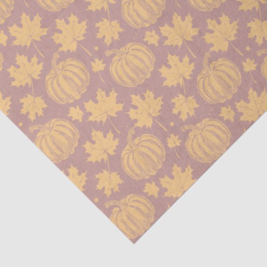 Pompoenen en bladeren herfst tissuepapier (Detail)