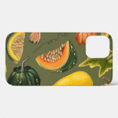 Pompoenen en bladeren: Herfstgroen Case-Mate iPhone Case (Achterkant (horizontaal))