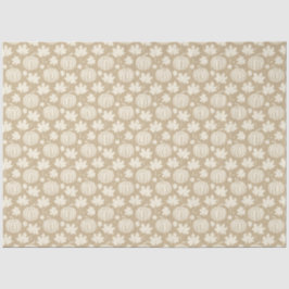 Pompoenen en bladeren tissuepapier