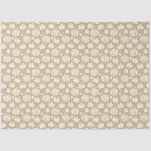 Pompoenen en bladeren tissuepapier (Voorkant)