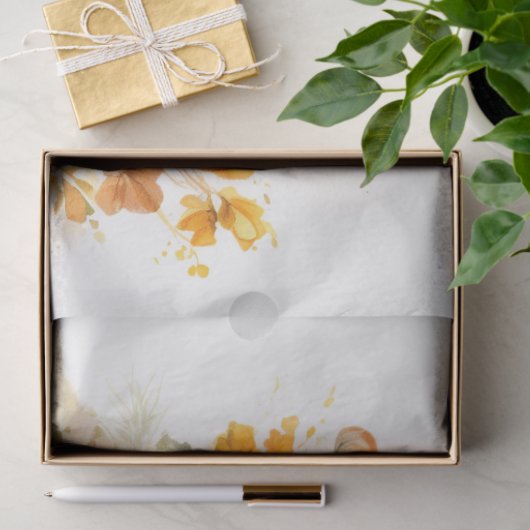 Pompoenen en Bloemen 6 Decoupage Papier (Geschenk)