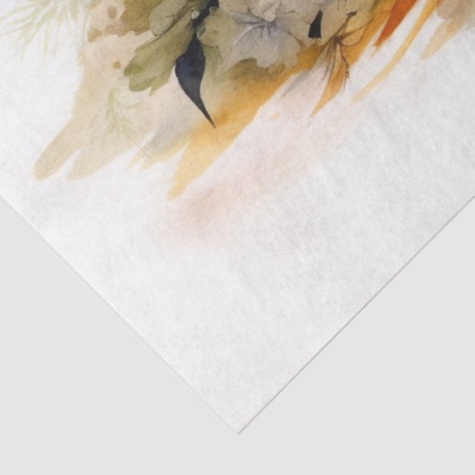 Pompoenen en Bloemen 6 Decoupage Papier (Detail)