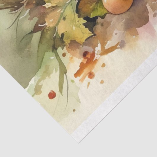 Pompoenen en Bloemen 7 Decoupage Papier (Detail)