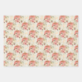 Pompoenen en bloemen inpakpapier vel (Voorkant)