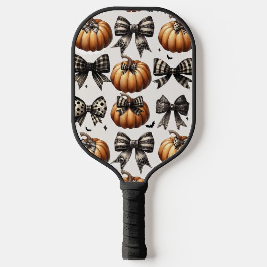Pompoenen en bogen Halloween Grey Pickleball Paddl Pickleball Paddle (Voorkant)
