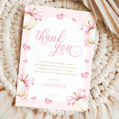 Pompoenen en Bogen Meisje Baby shower Dank u Kaart