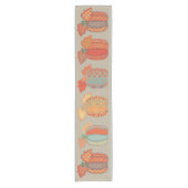 Pompoenen en Chevrons, Thanksgiving Table Runner Korte Tafelloper (Voorkant)