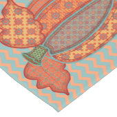 Pompoenen en Chevrons, Thanksgiving Table Runner Korte Tafelloper (Hoek)