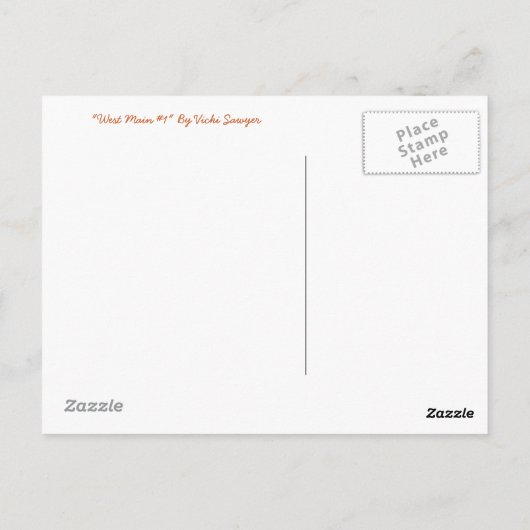 pompoenen en cichorei briefkaart (Achterkant)