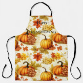 Pompoenen en druiven Happy Thanksgiving Schort (Voorkant)