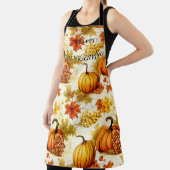 Pompoenen en druiven Happy Thanksgiving Schort (Insitu)