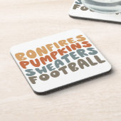 Pompoenen en FOOTBALL Bier Onderzetter (Linkerzijde)