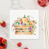 Pompoenen en fruitoogstpapier Napkin Servet (Insitu)
