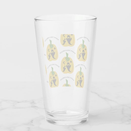 Pompoenen en geesten glas (Achterkant)