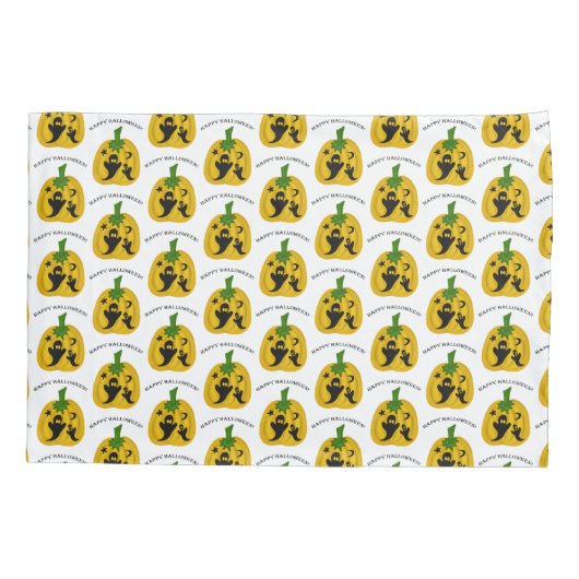 Pompoenen en geesten kussensloop (Achterkant)