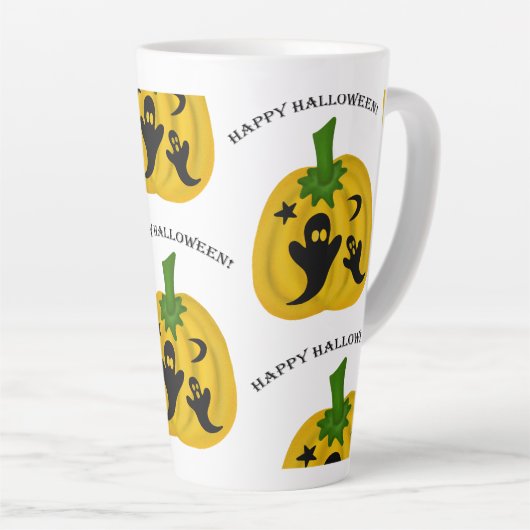 Pompoenen en geesten latte mok (Rechterhoek)