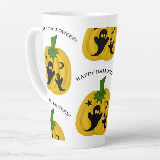 Pompoenen en geesten latte mok (Linkerhoek)