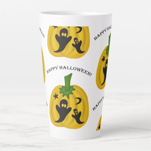 Pompoenen en geesten latte mok (Voorkant)