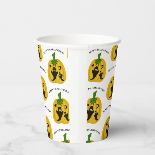 Pompoenen en geesten papieren bekers (Rechts)