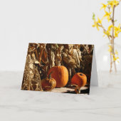 Pompoenen en Graan Kaart (Gele Bloem)