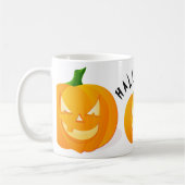 Pompoenen en Halloween White Coffee Mok (Links)