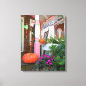 Pompoenen en harten - Martha's wijntuin Canvas Afdruk (Voorkant)