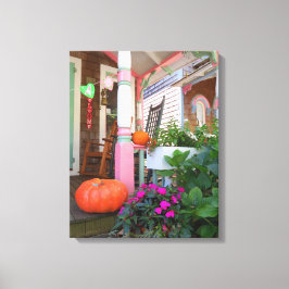 Pompoenen en harten - Martha's wijntuin Canvas Afdruk