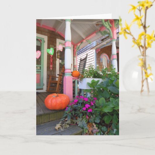 Pompoenen en harten - Martha's wijntuin Kaart (Gele Bloem)