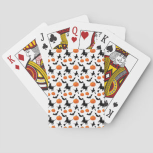 Pompoenen en heksen pokerkaarten