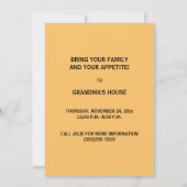 Pompoenen en Herfst / Herfstkleuren Thanksgiving Kaart (Achterkant)