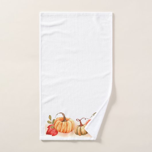 Pompoenen en herfst-oliage bad handdoek (Handdoek)