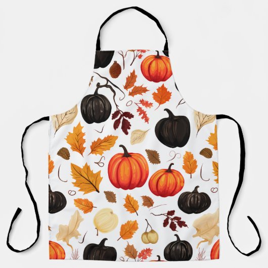 Pompoenen en Herfstbladeren Schort (Voorkant)