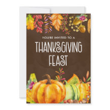Pompoenen en herfstbladeren Thanksgiving-feest