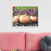 Pompoenen en Herfsten Planten Canvas Afdruk (Insitu (Woonkamer))