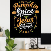 Pompoenen en Jezus Poster (Thuiskantoor)