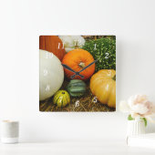 Pompoenen en kalebassen wandklok (Huis)