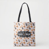 Pompoenen en Katten Schattigee Halloween Trick or  Tote Bag (Voorkant)