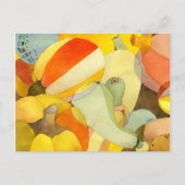 Pompoenen en keukengerei briefkaart (Voorkant)