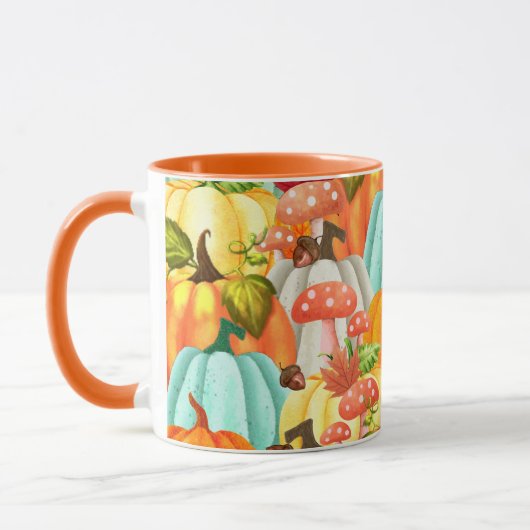 Pompoenen en knollen, van vlinderbloemigen mok (Links)