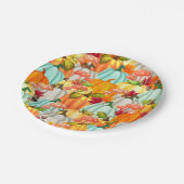 Pompoenen en knollen, van vlinderbloemigen papieren bordje (Gekanteld)