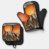 Pompoenen en Korenstengels Land Herfst Ovenwant & Pannenlap Set (Voorkant / Achterkant)