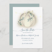 Pompoenen en lampjes Botanische wijnstokken beware Kaart (Voorkant / Achterkant)