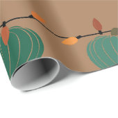 Pompoenen en Lichten Cadeaupapier (Rol Hoek)