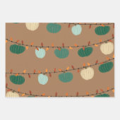 Pompoenen en Lichten Inpakpapier Vel (Voorkant 2)