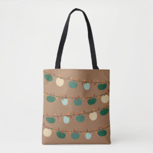 Pompoenen en Lichten Tote Bag